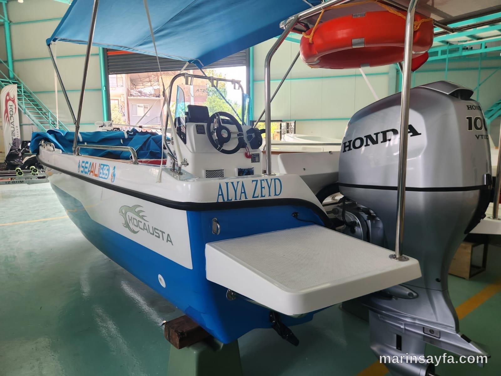 Sıfır ayarında 7 kişilik balıkçı teknesi