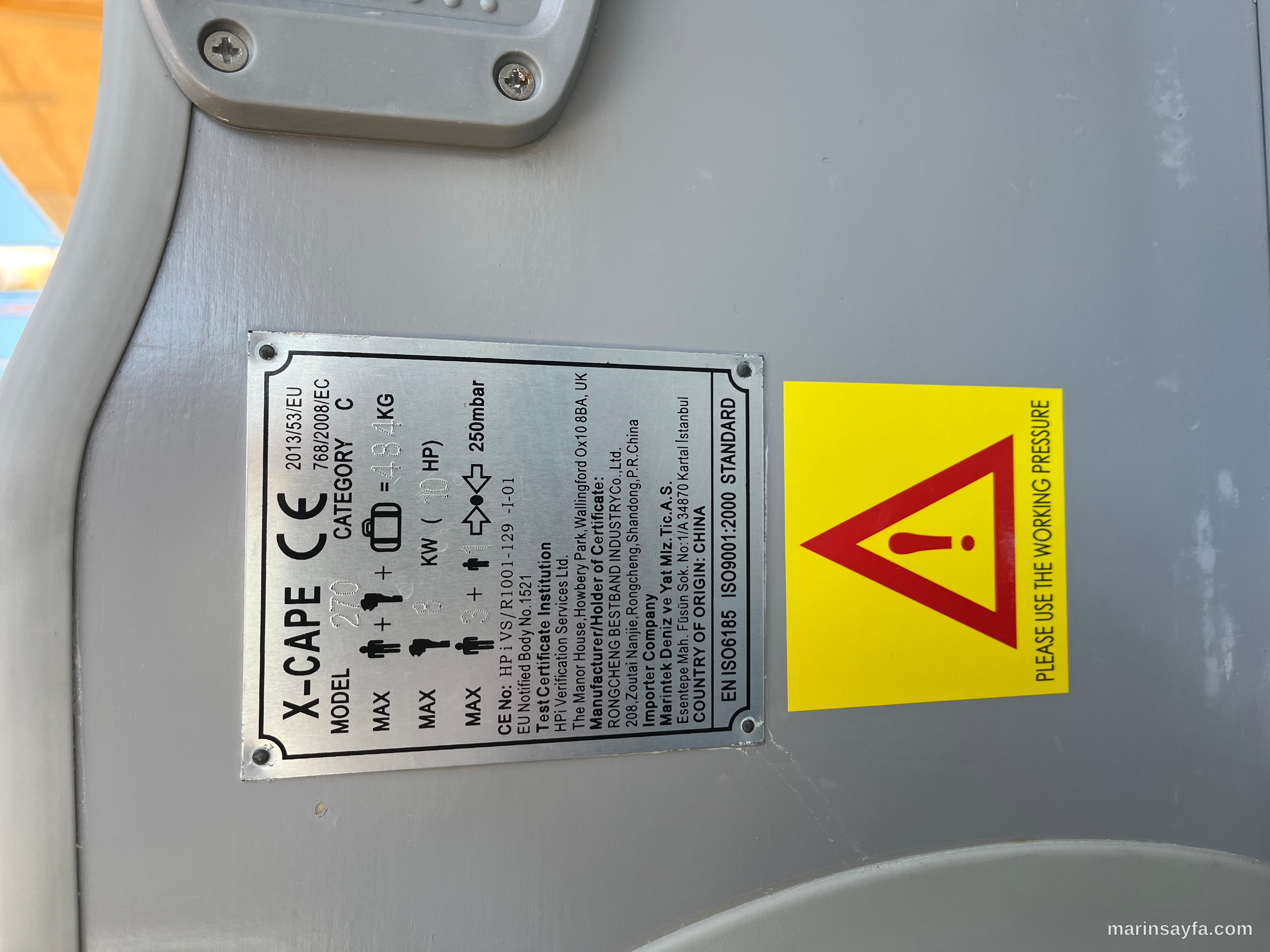 XCAPE 2.70 6HP TOHATSU SIFIRDAN FARKSIZ LIMAN KAYITLI fotoğraf 6