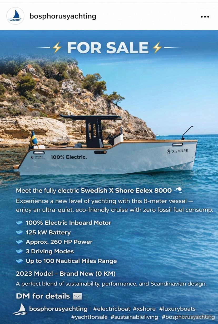 XShore Eelex8000 - Motorbot satılık, Tuzla Istanbul