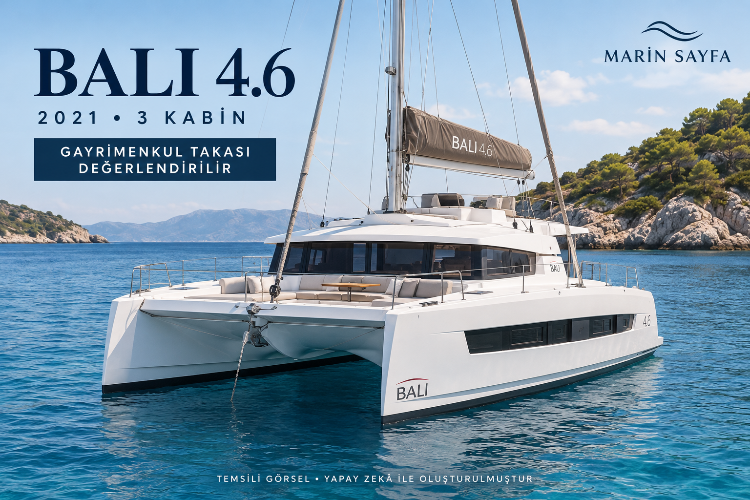 2021 Bali 4.6 LEILA | 3 Kabin | Gayrimenkul Takası