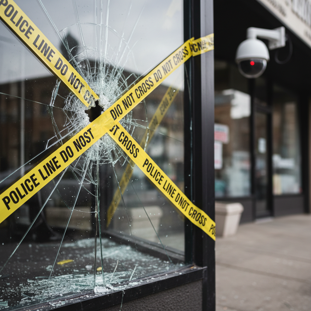 Overvågningskamera monteret i et moderne indkøbscenter med fokus på kundestrømme