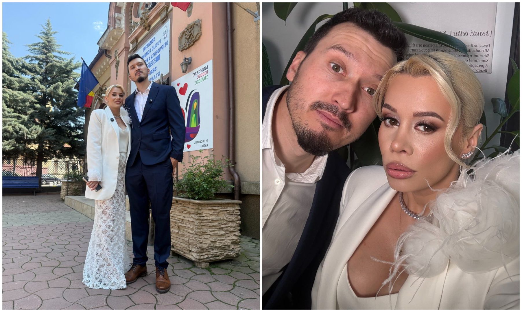 Anisia Gafton și Serghei, nuntă surpriză! Primele imagini de la cununia civilă și declarația inedită