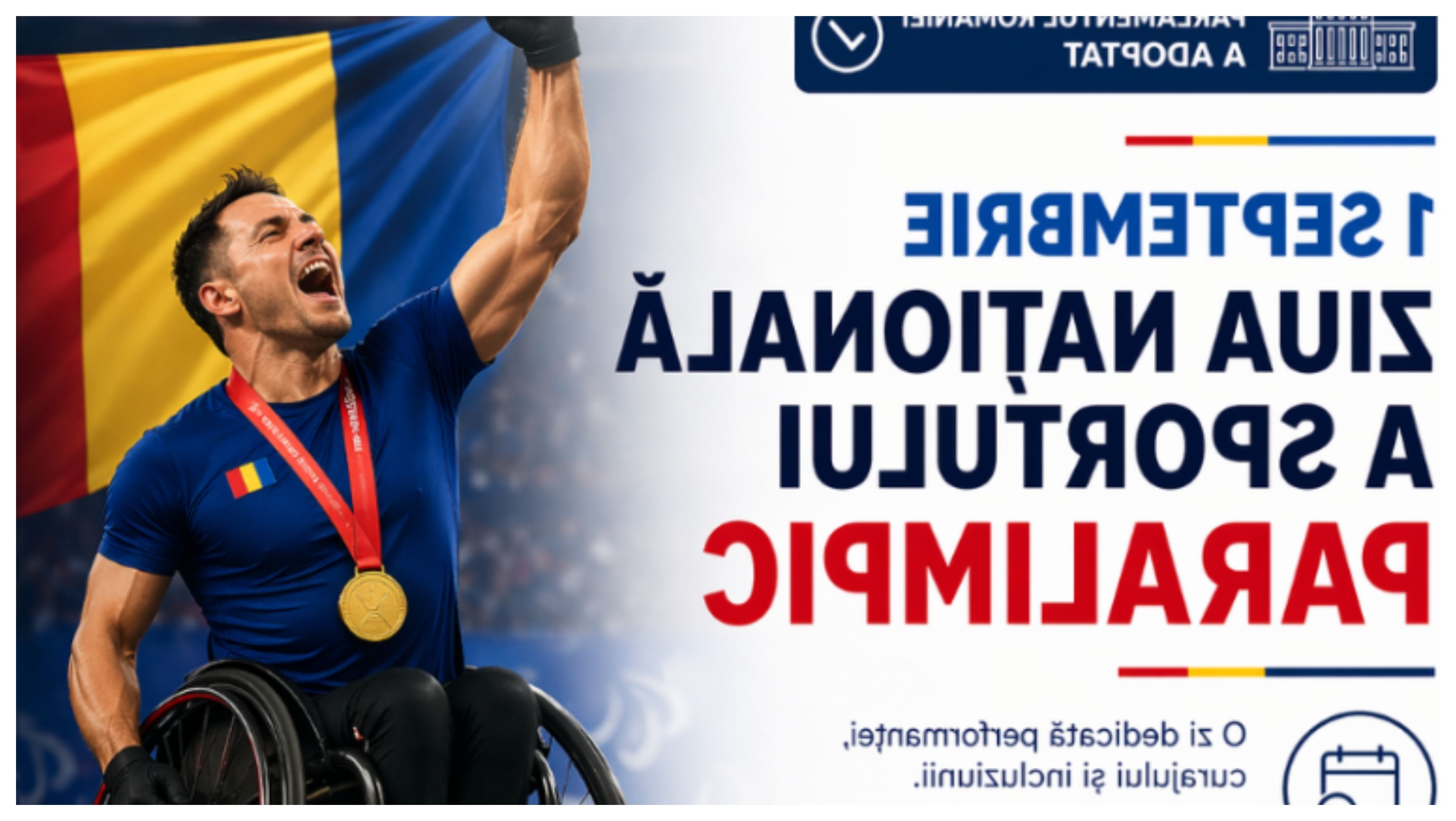 1 septembrie, Ziua Națională a Sportului Paralimpic! Legea a fost promulgată
