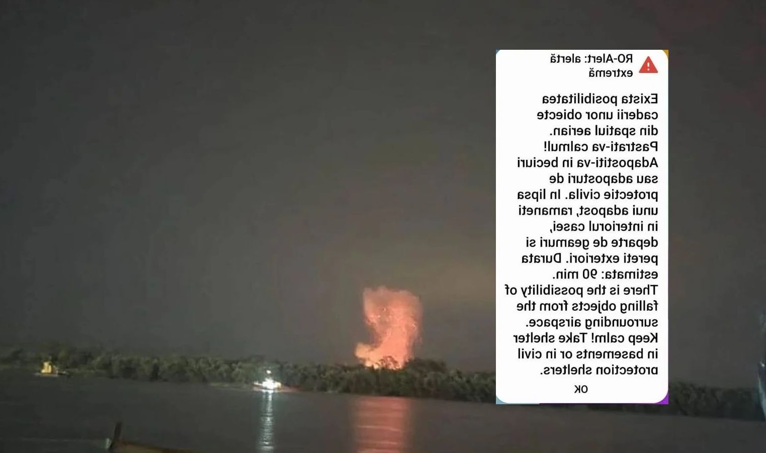 Ro-Alert de urgență: Resturi de drone au căzut în România! Rămâneți în casă, departe de geamuri!