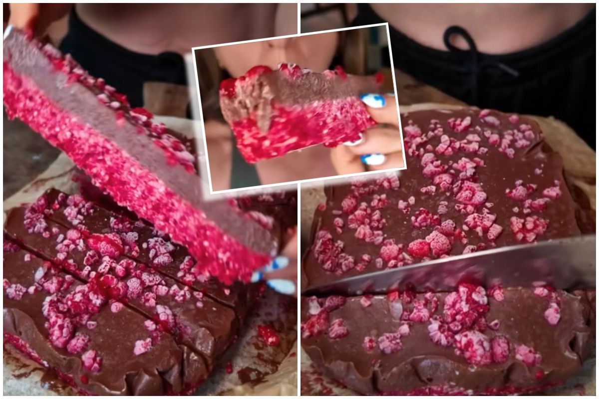 Desertul viral de post: Felia cu zmeură, dulcele dietetic din ingrediente banale, care nu îngrașă VIDEO