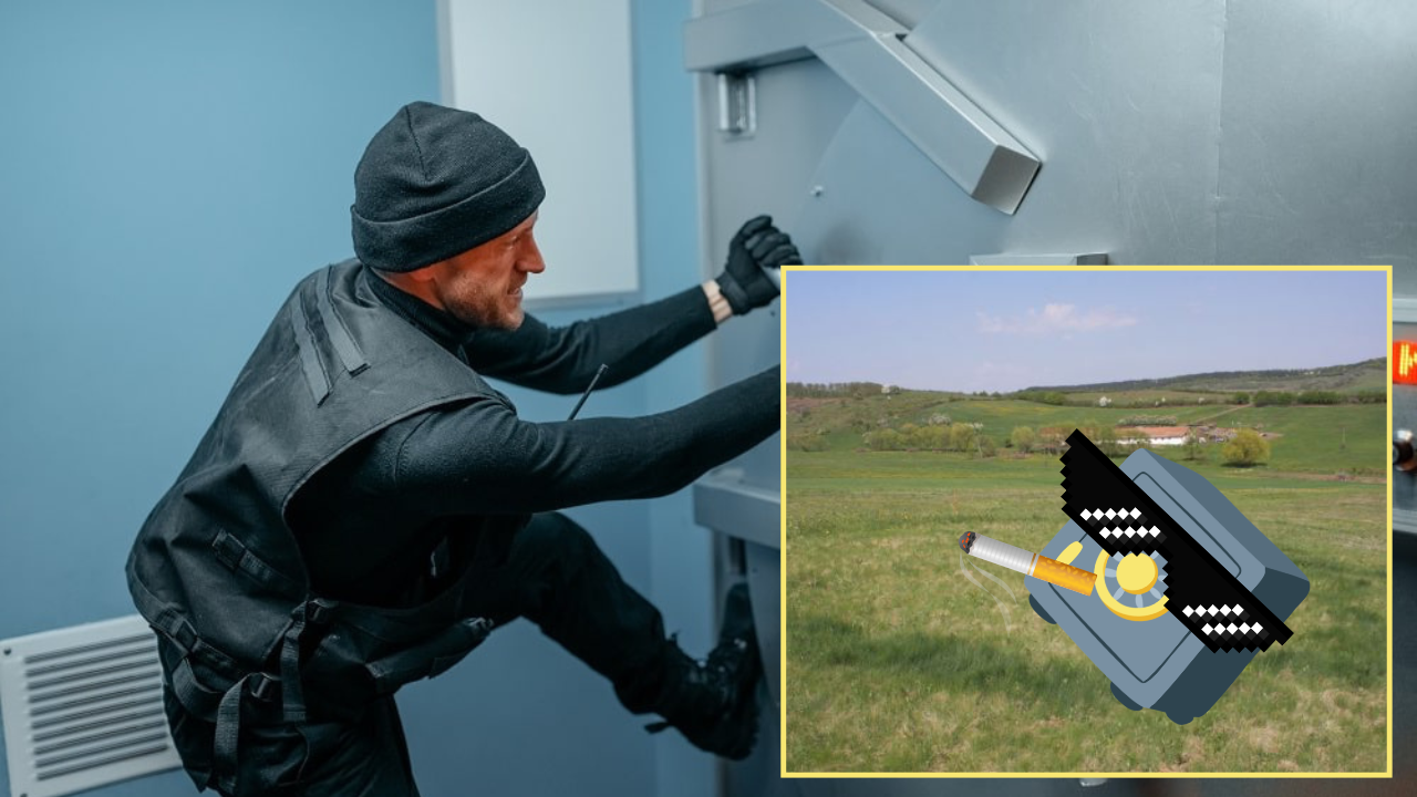 Hoții au furat un seif plin cu 30.000 de lire, l-au golit și l-au abandonat pe câmp!