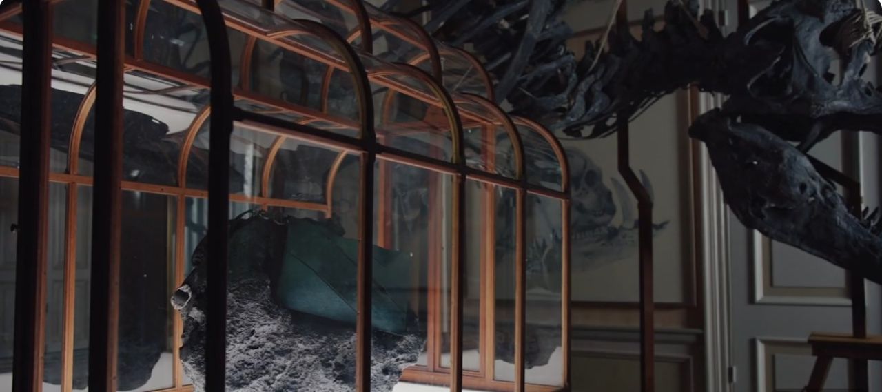 Geanta din colagen de dinozaur, cea mai spectaculoasă din lume, expusă la Amsterdam!