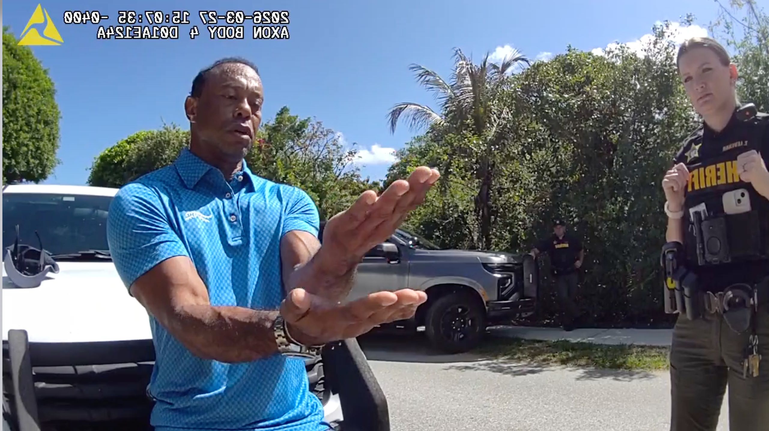 Tiger Woods, apel surpriză cu Donald Trump după accident, filmat de poliție