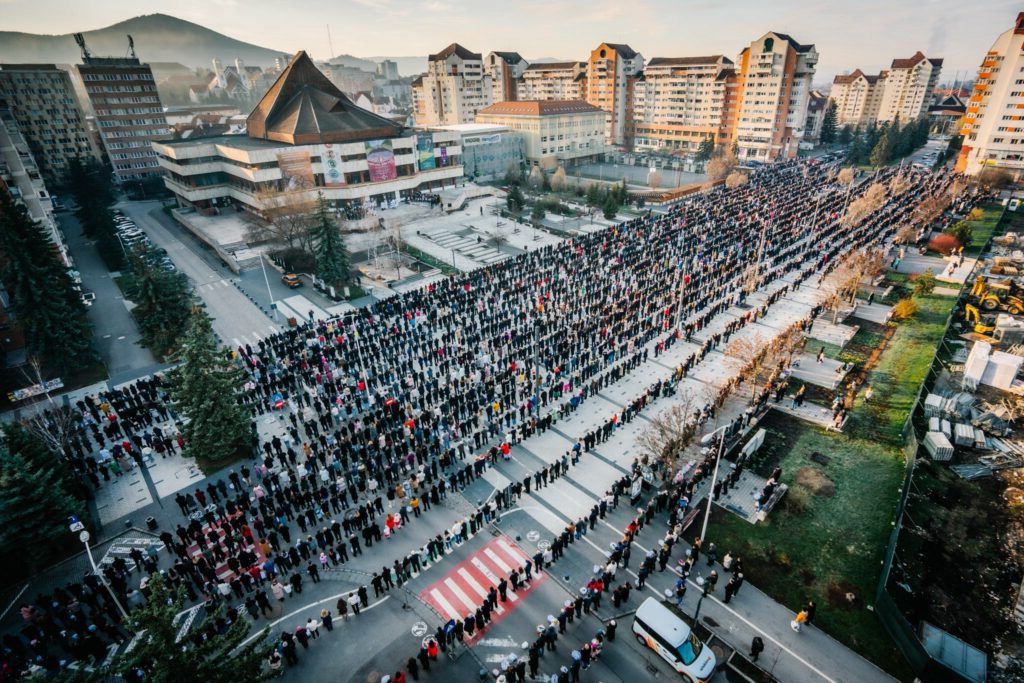Sfințirea tradițională a bucatelor de Paște la Miercurea Ciuc: Imagini spectaculoase!