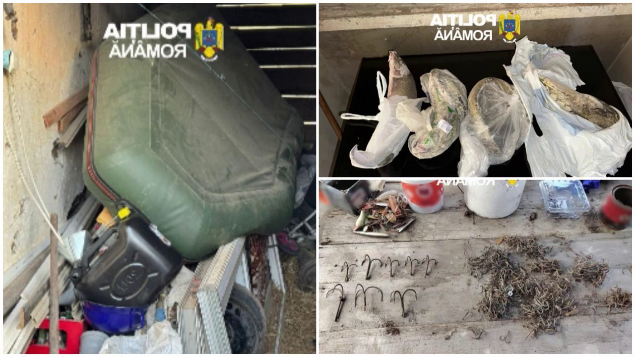 Braconaj la scară mare: Cinci bărbați din Arad și Timiș, reținuți pentru pescuit și vânzare ilegală de pește