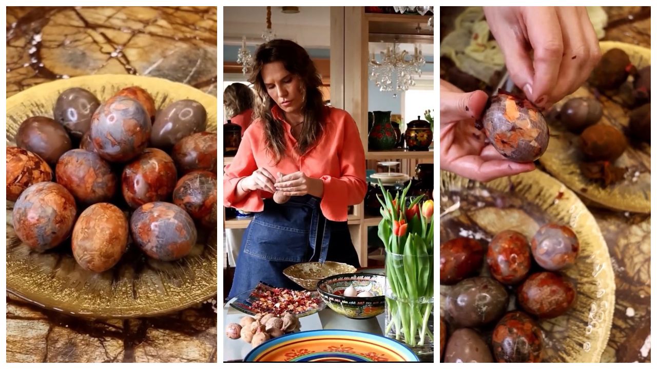 Anna Lesko dezvăluie secretul ouălor de Paște: Mozaic natural, fără chimicale!