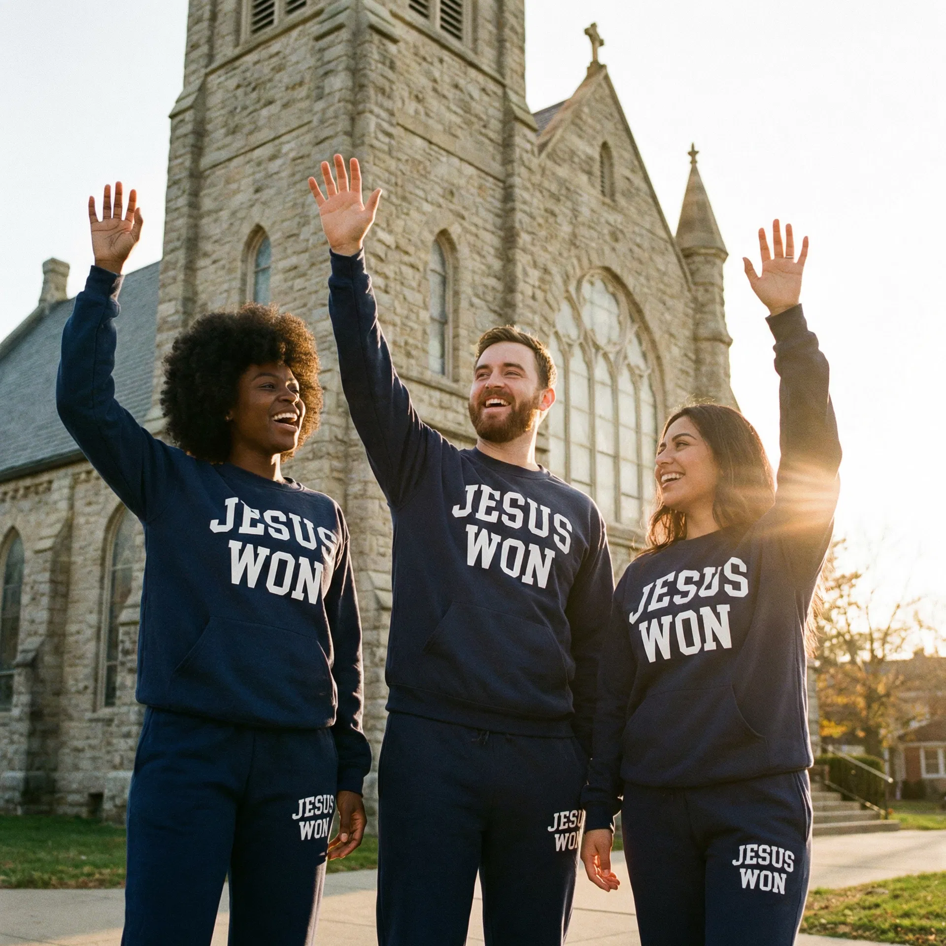 He overcame — and so do we! 🙌 #Overcomer #JesusWonFashion