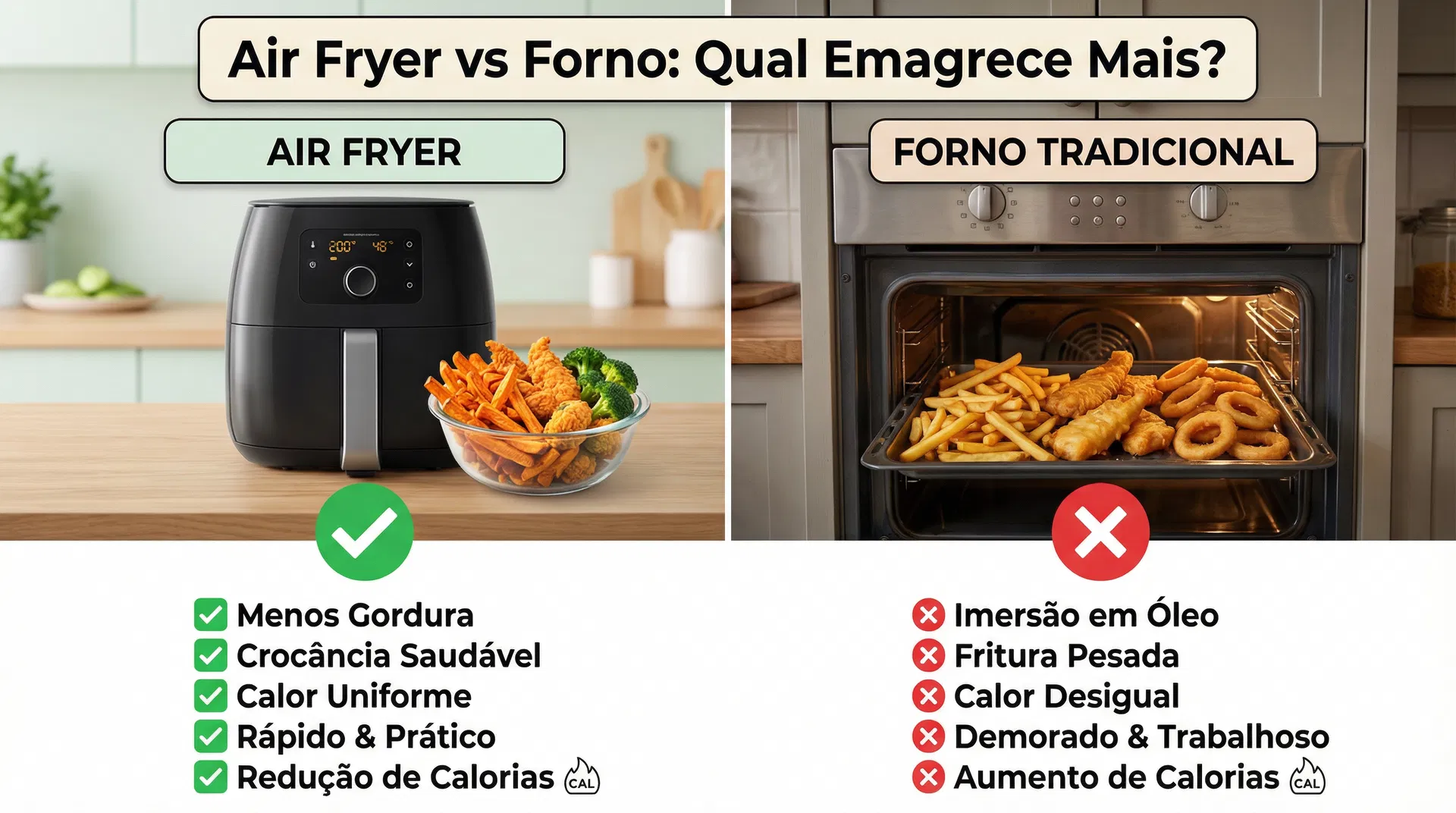 Low Carb Air Fryer vs Forno Tradicional: Qual Emagrece Mais Rápido?