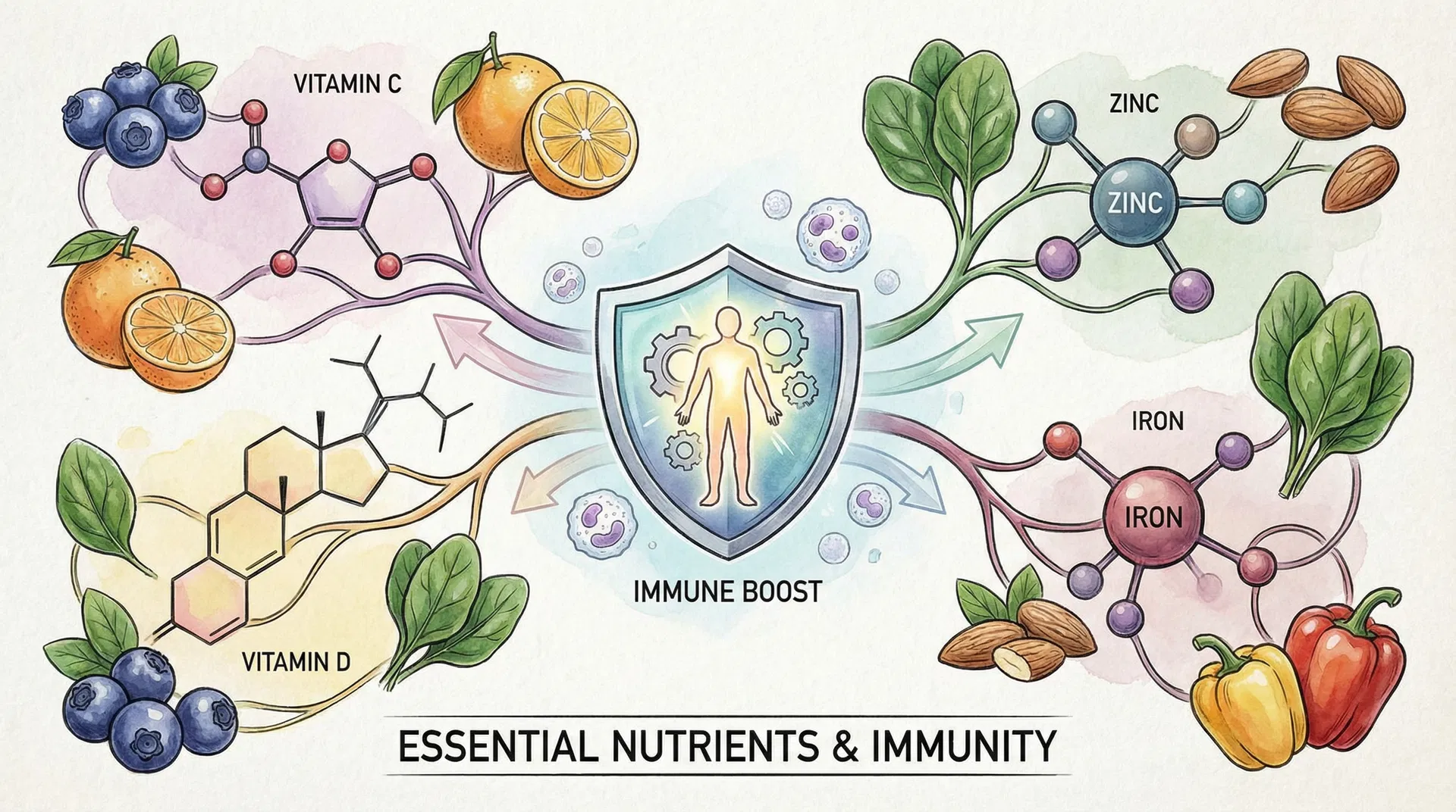 Vitaminas e Minerais Para Imunidade: Guia Completo de Nutrientes Essenciais 2026