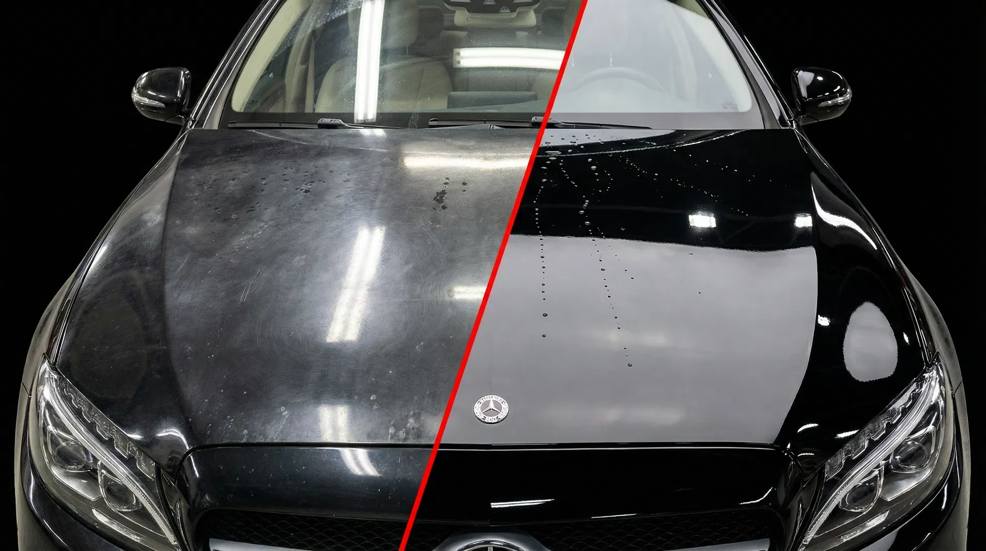 Before and after detailing