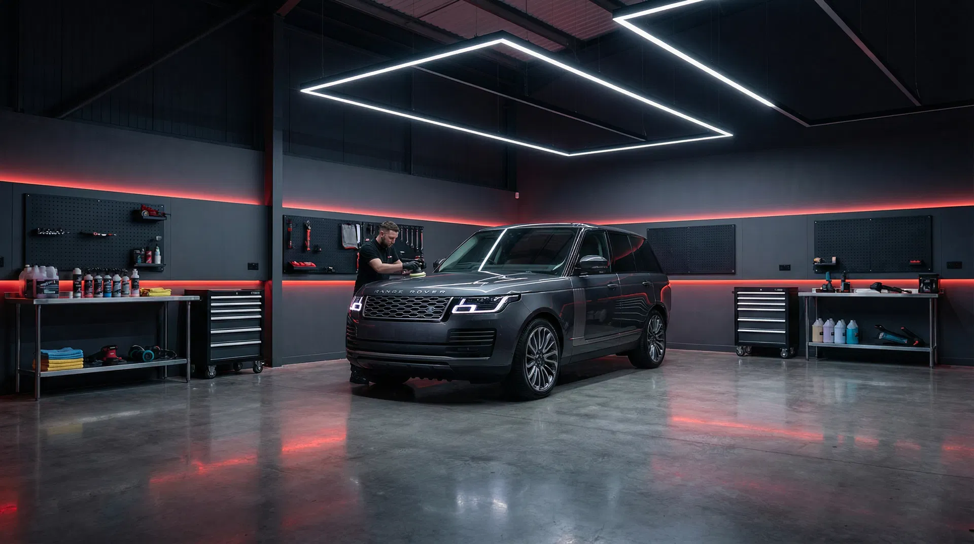 Professional detailing bay at Upstate Auto Styling