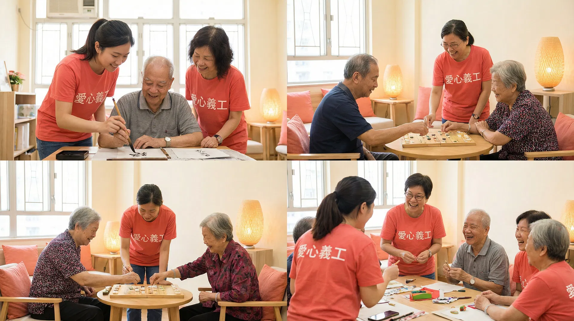 義工與長者互動