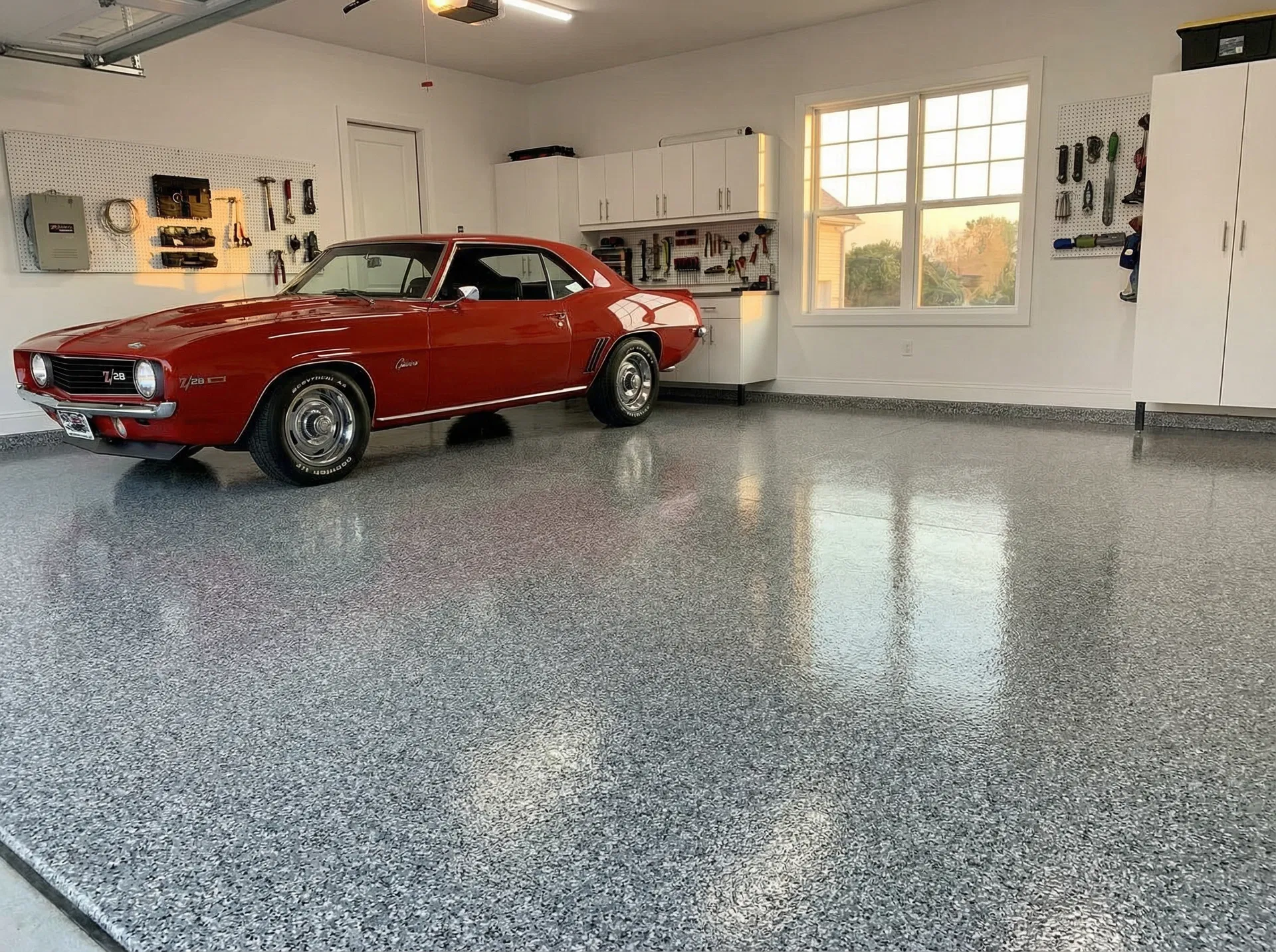 Residential floor coating