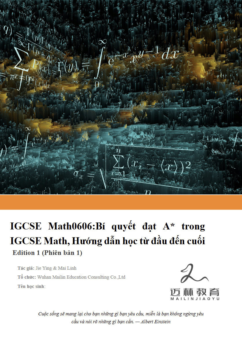 IGCSE Math0606:Bí quyết đạt A* trong IGCSE Math, Hướng dẫn học từ đầu đến cuối