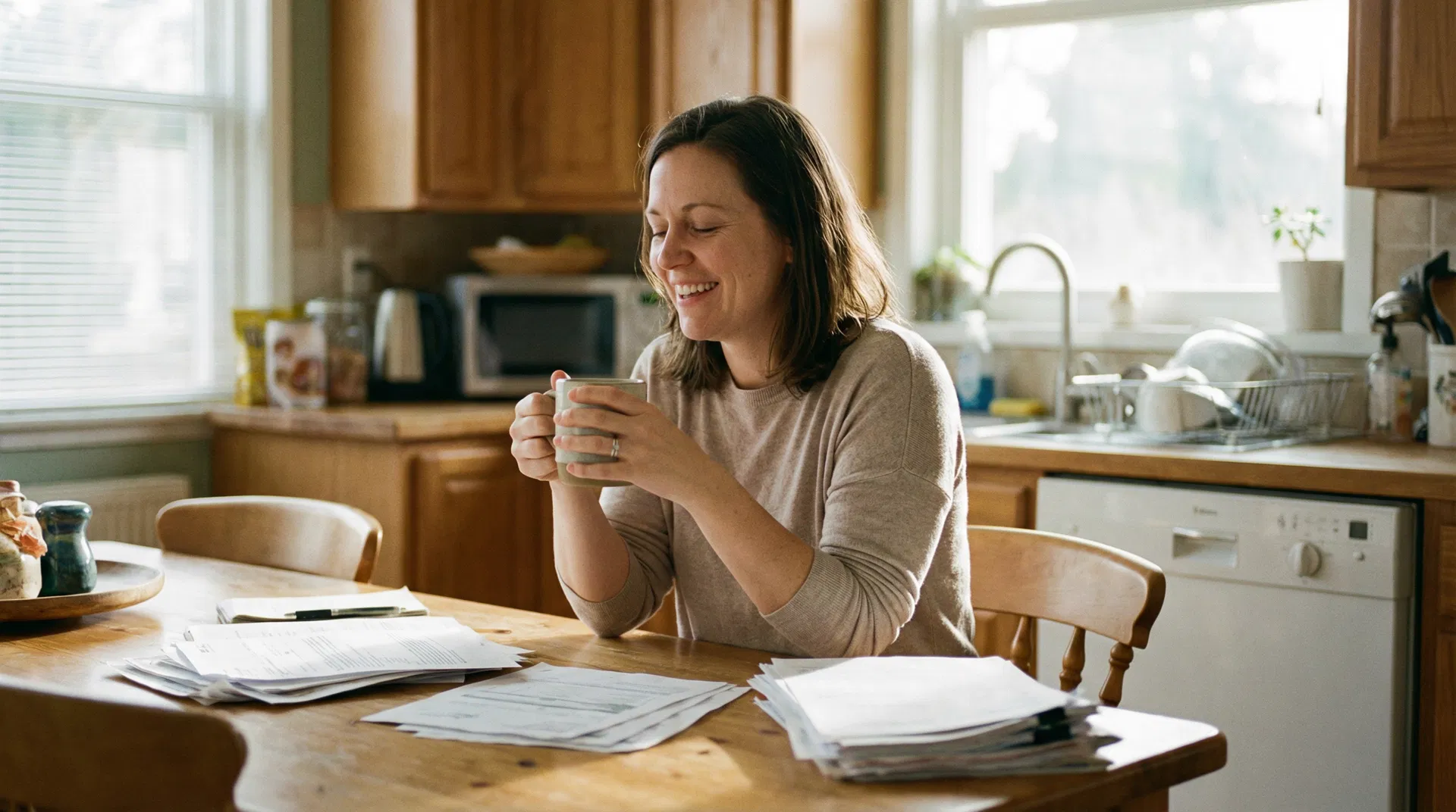 The feeling of finally being free from debt