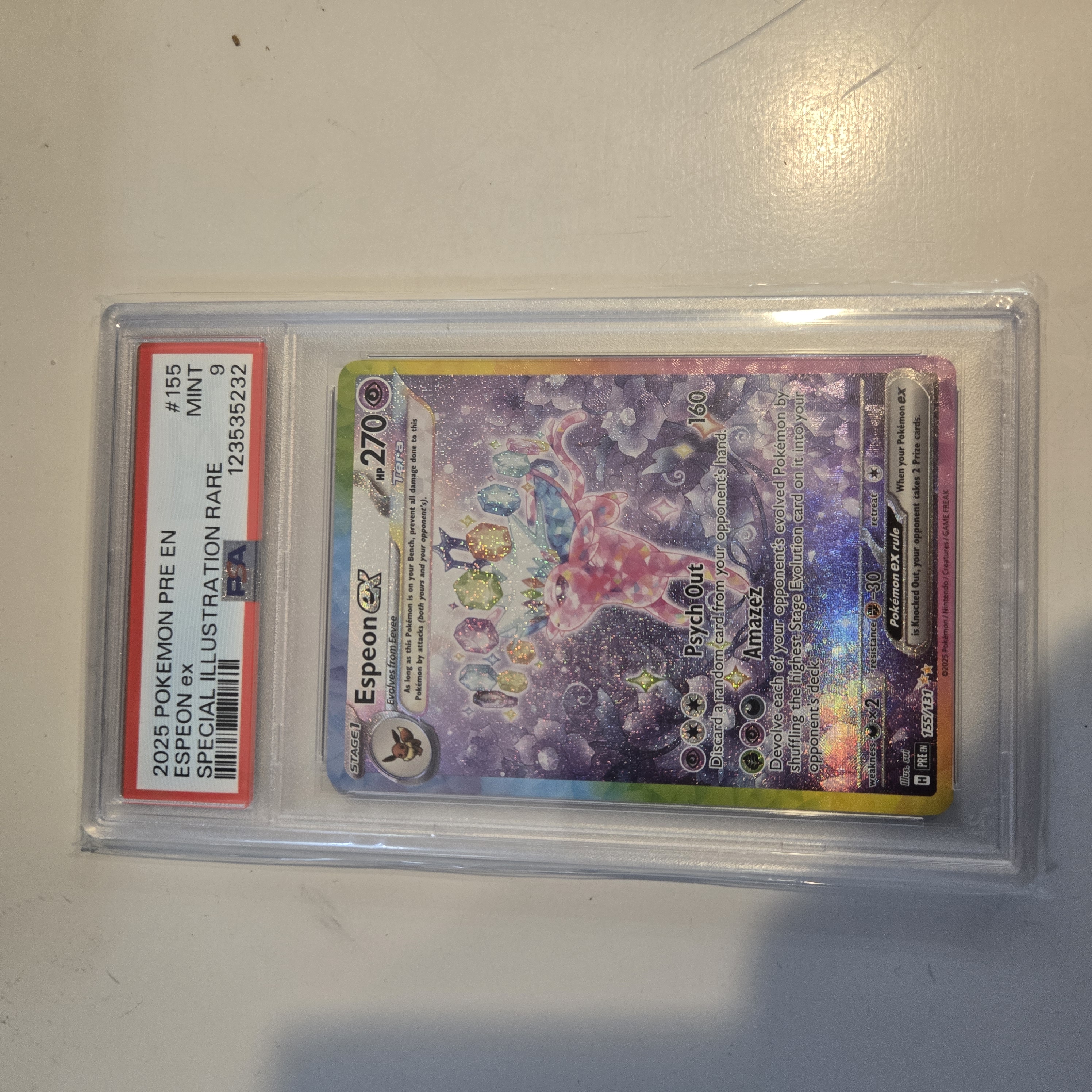 Espeon #155 - PSA 9