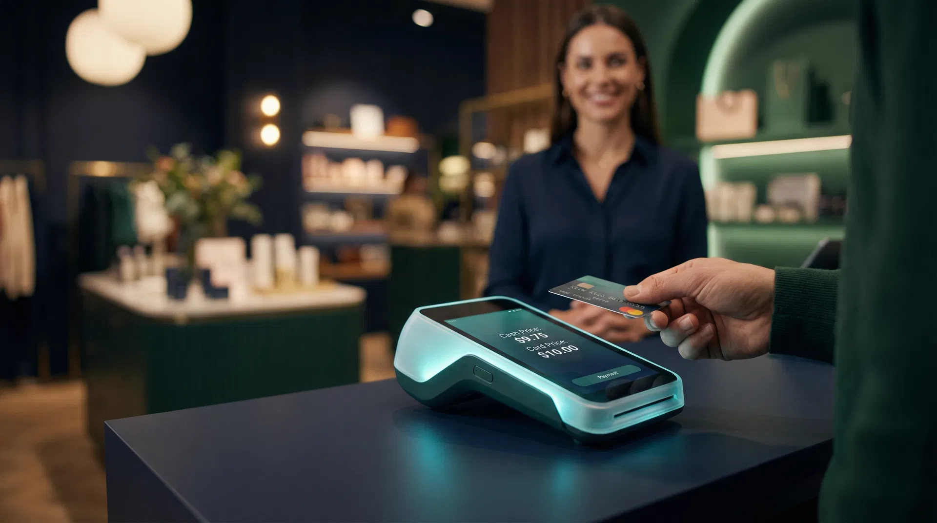 Cash discount payment terminal at retail checkout — UBC Unlimited