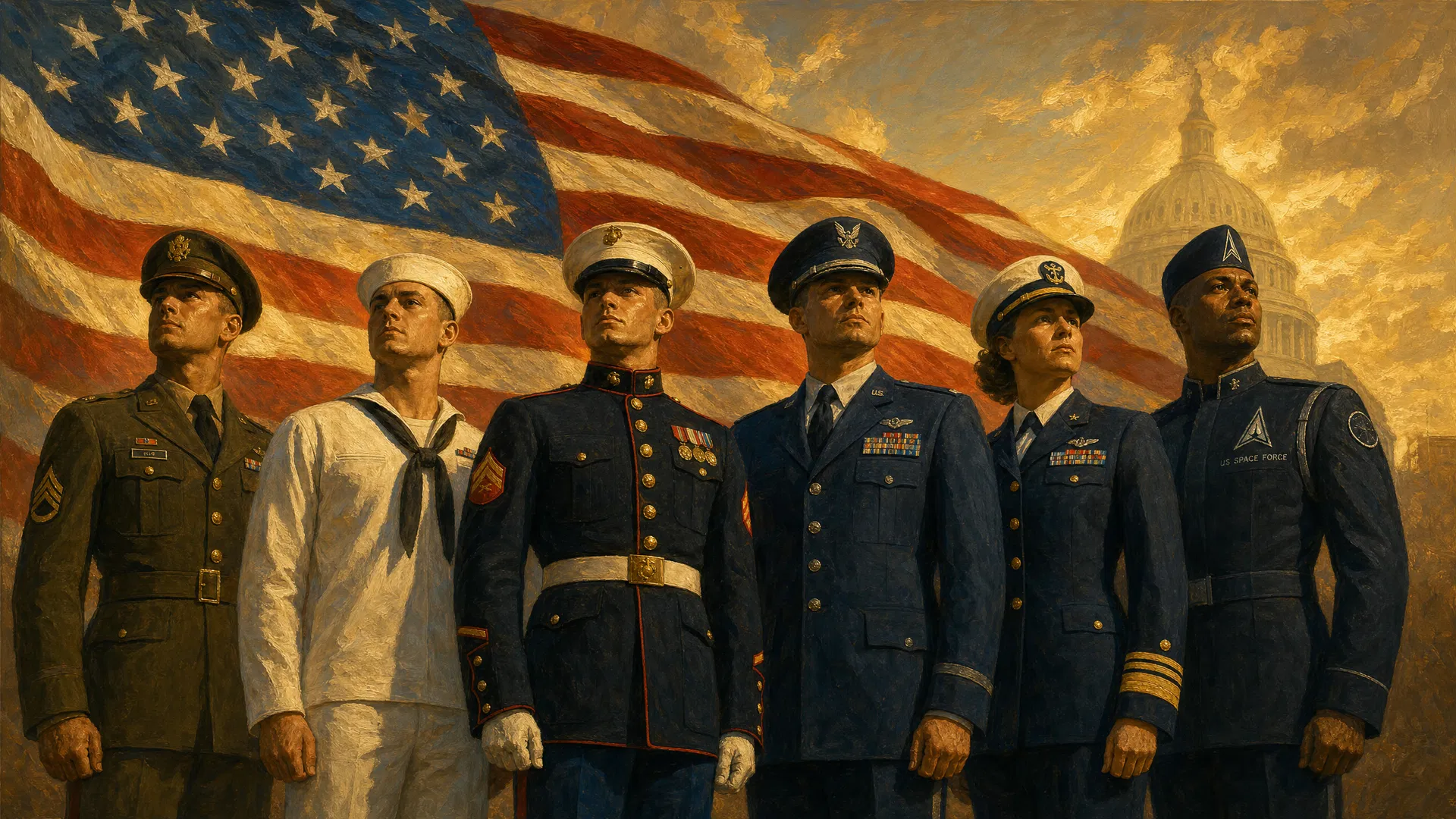 One Flag, Six Branches, One Sacred Promise