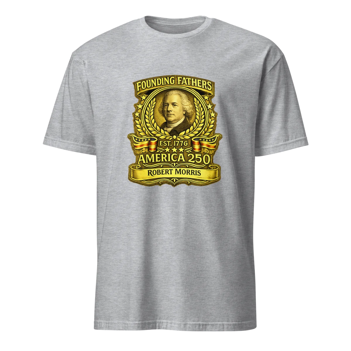 Robert Morris Founders Tee - Front Design
