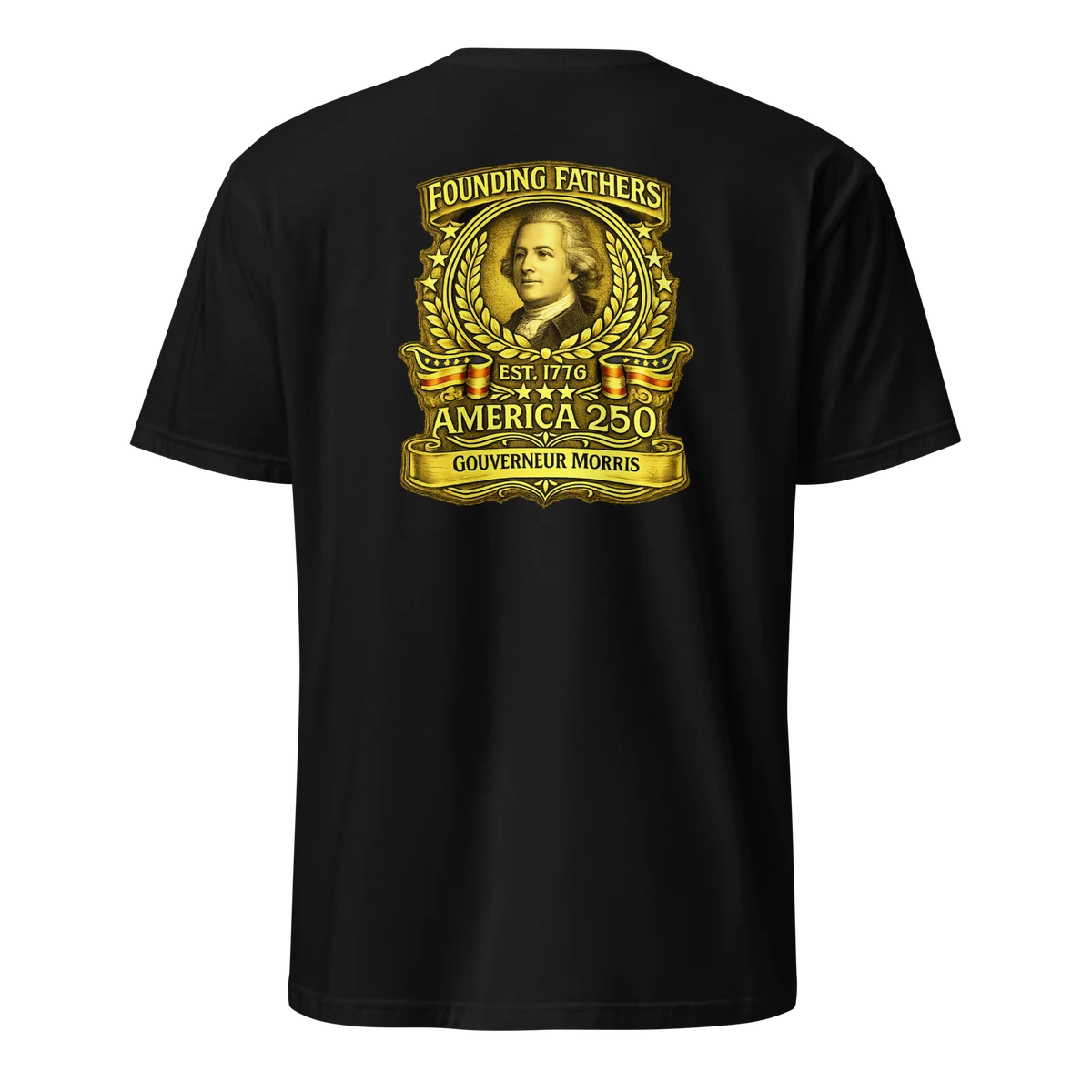 Gouverneur Morris Founders Series T-Shirt - Back Print - view 1