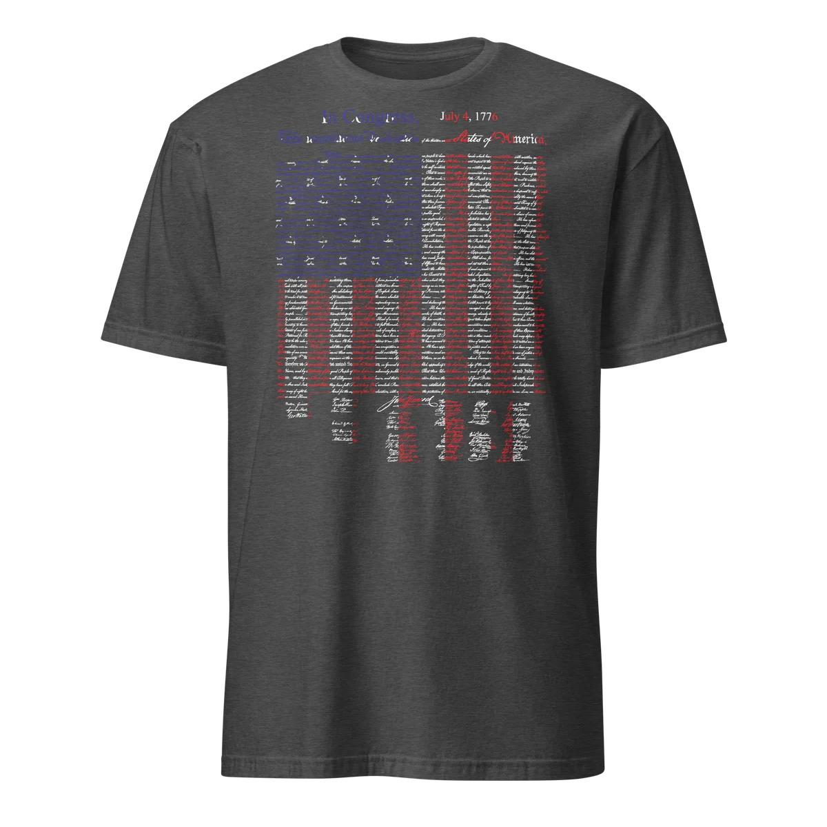 Declaration of Independance Flag Tee - Front Design