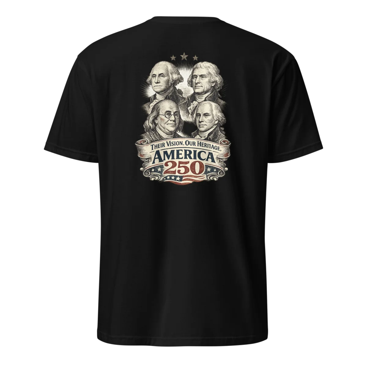 Their Vision, Our Heritage Founders T-Shirt - Back Print - view 1