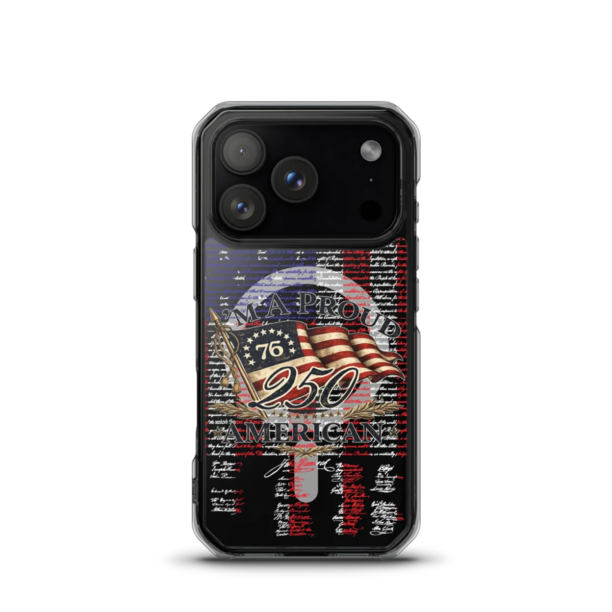 I'm A Proud American - MagSafe® clear case for iPhone®