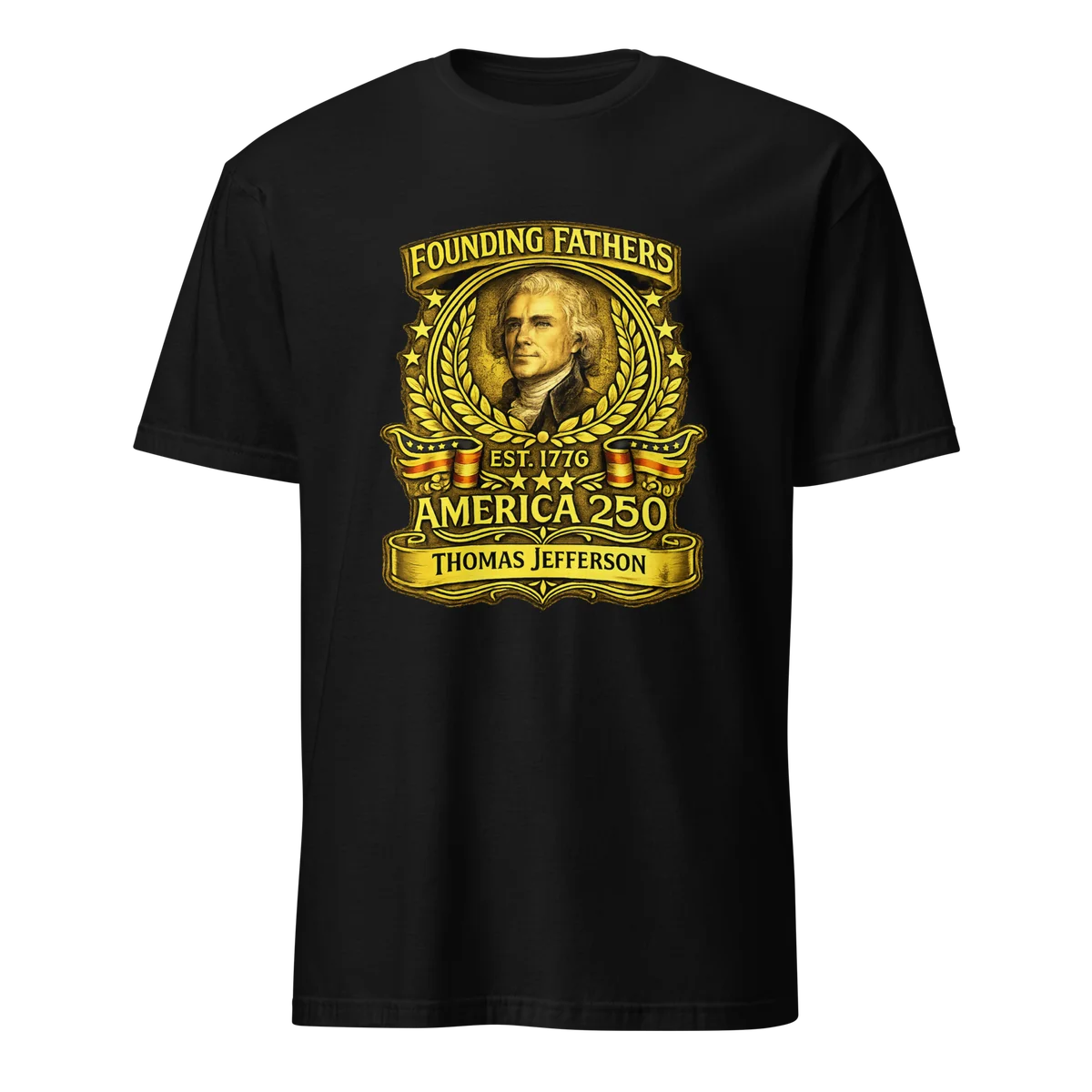 Thomas Jefferson Founders Tee - Front Design