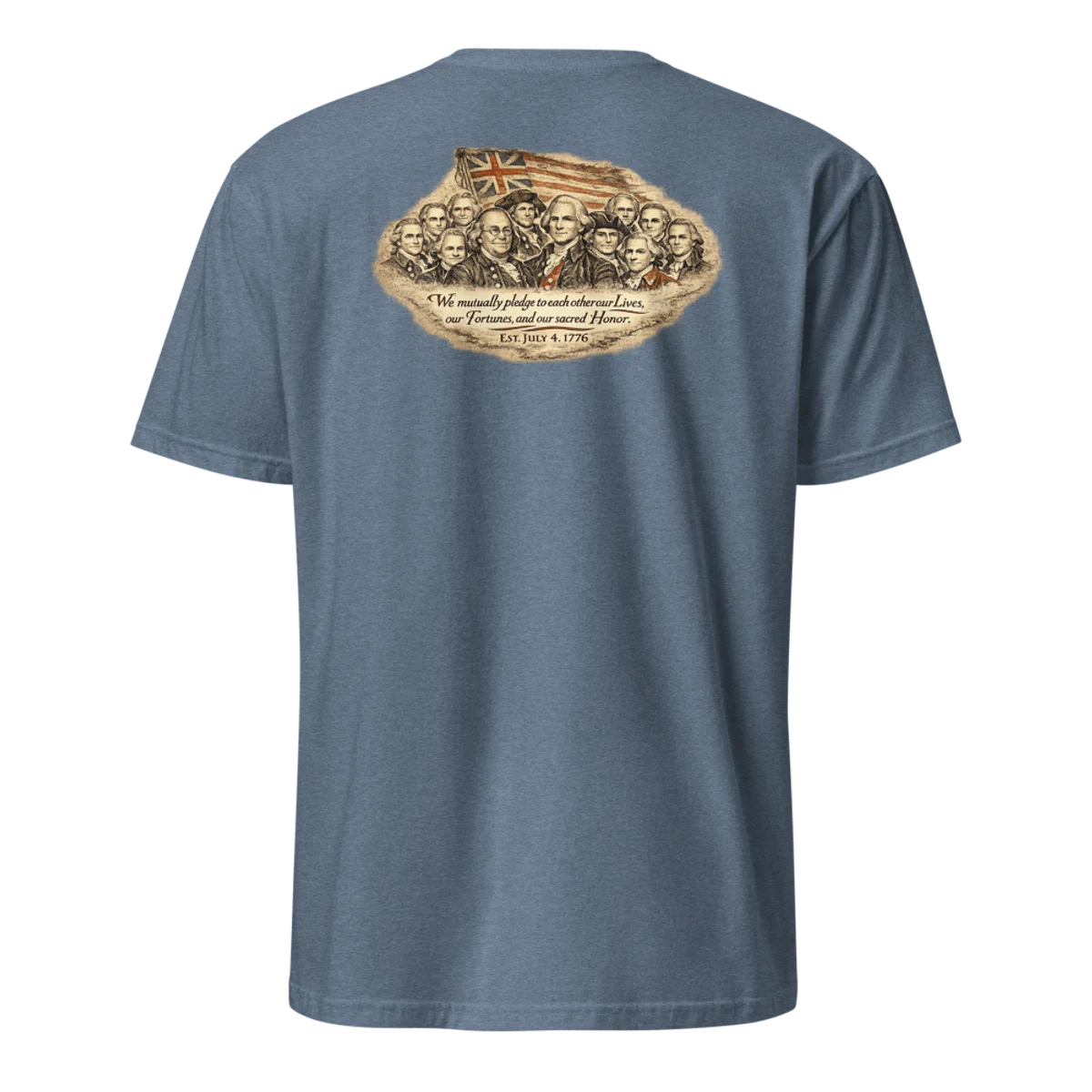 Declaration Signers Tee  Tee - Back Design