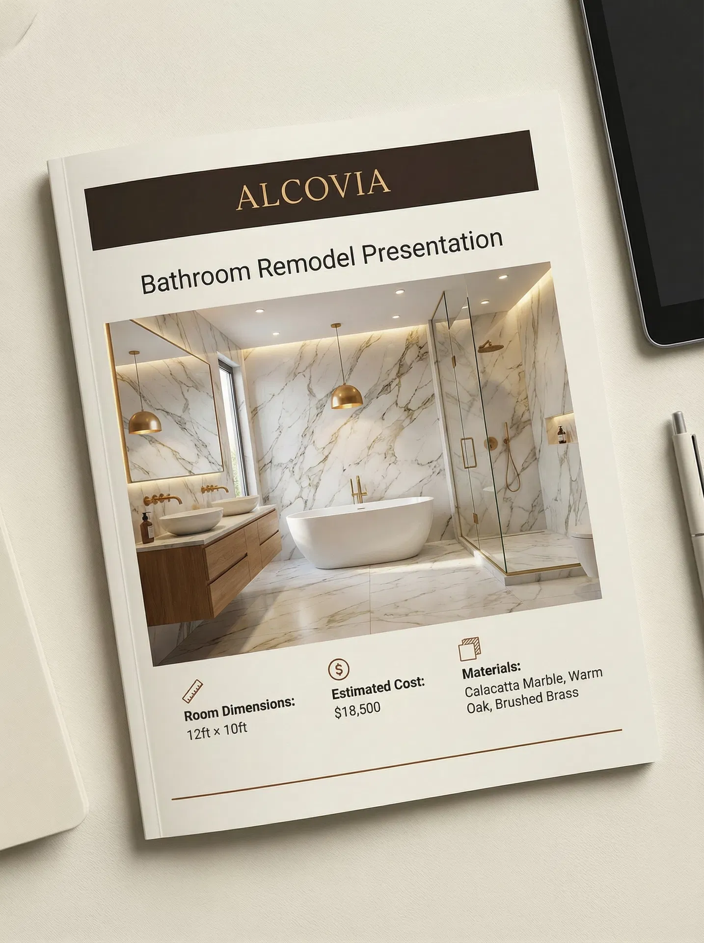 Alcovia PDF export — Bathroom Remodel Presentation