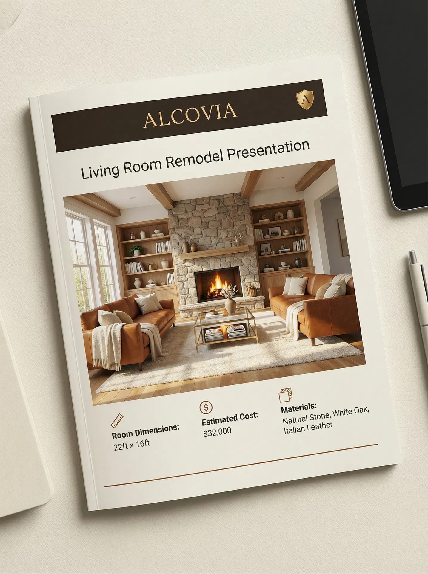 Alcovia PDF export — Living Room Remodel Presentation
