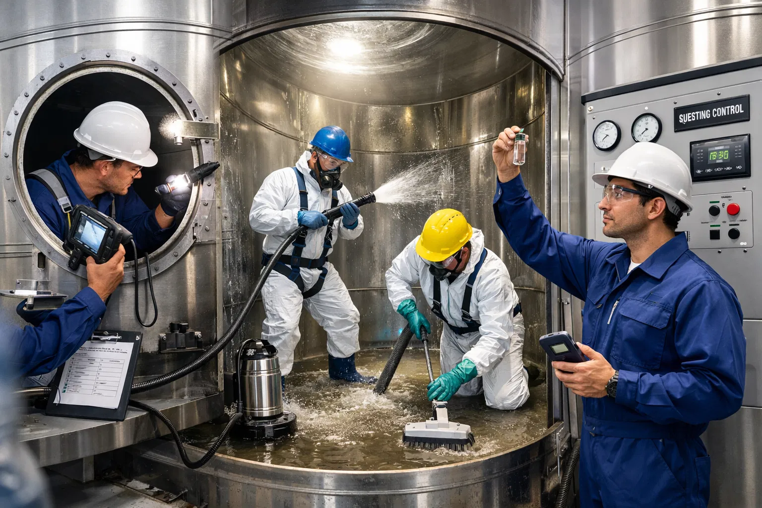 تنظيف الخزانات