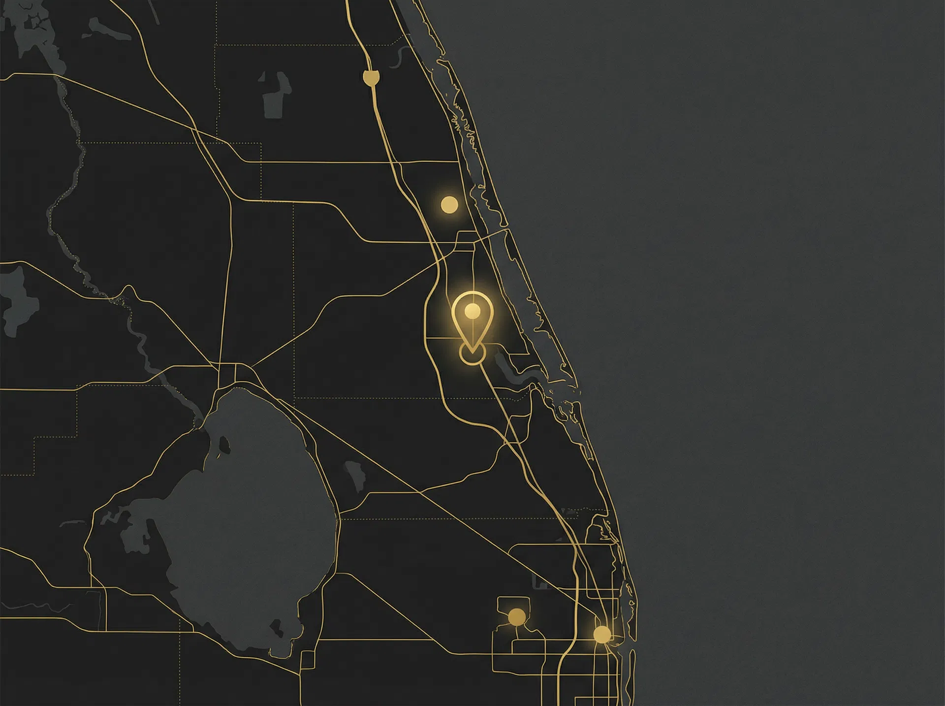 South Florida expansion map showing Stuart, Port St. Lucie, and Palm Beach