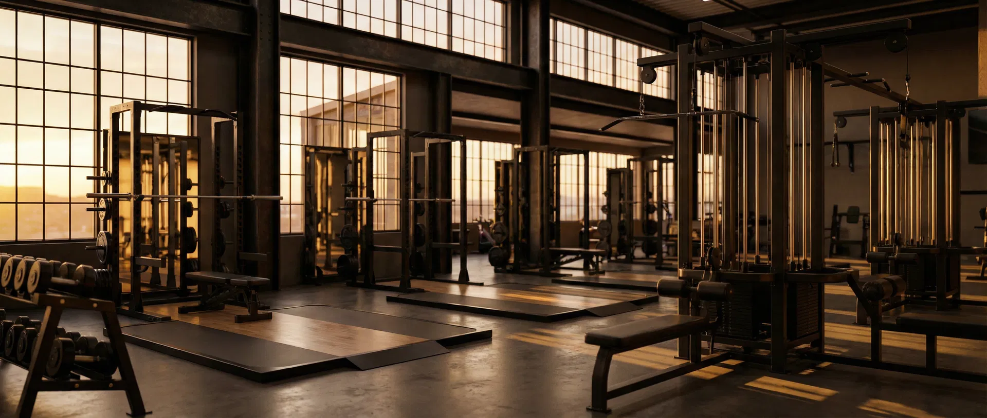 Premium gym interior