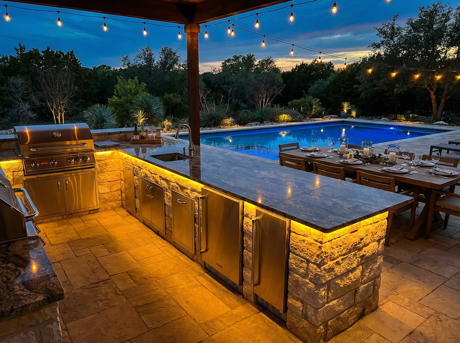 Evening Entertaining Kitchen