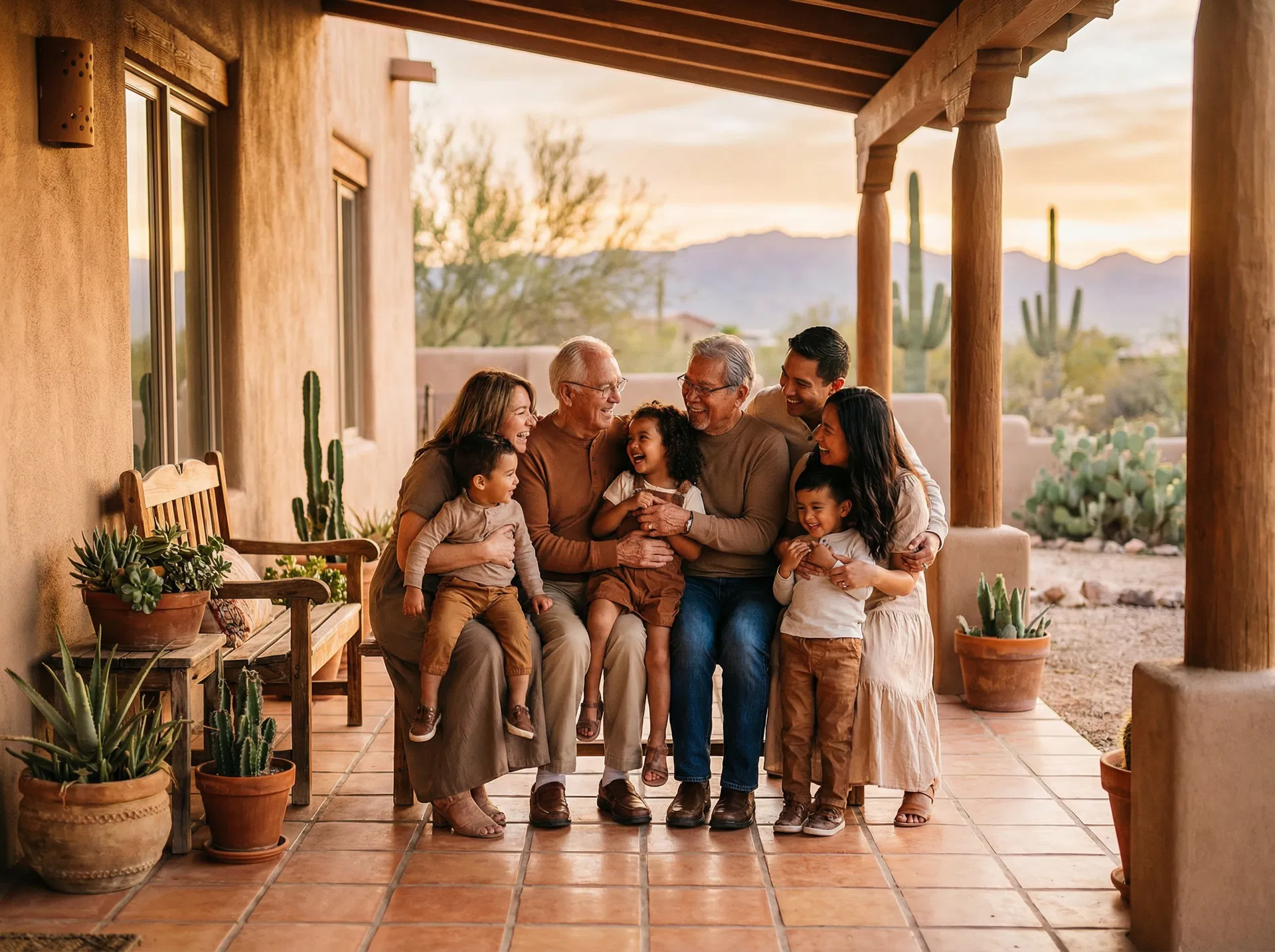 Family protected by insurance