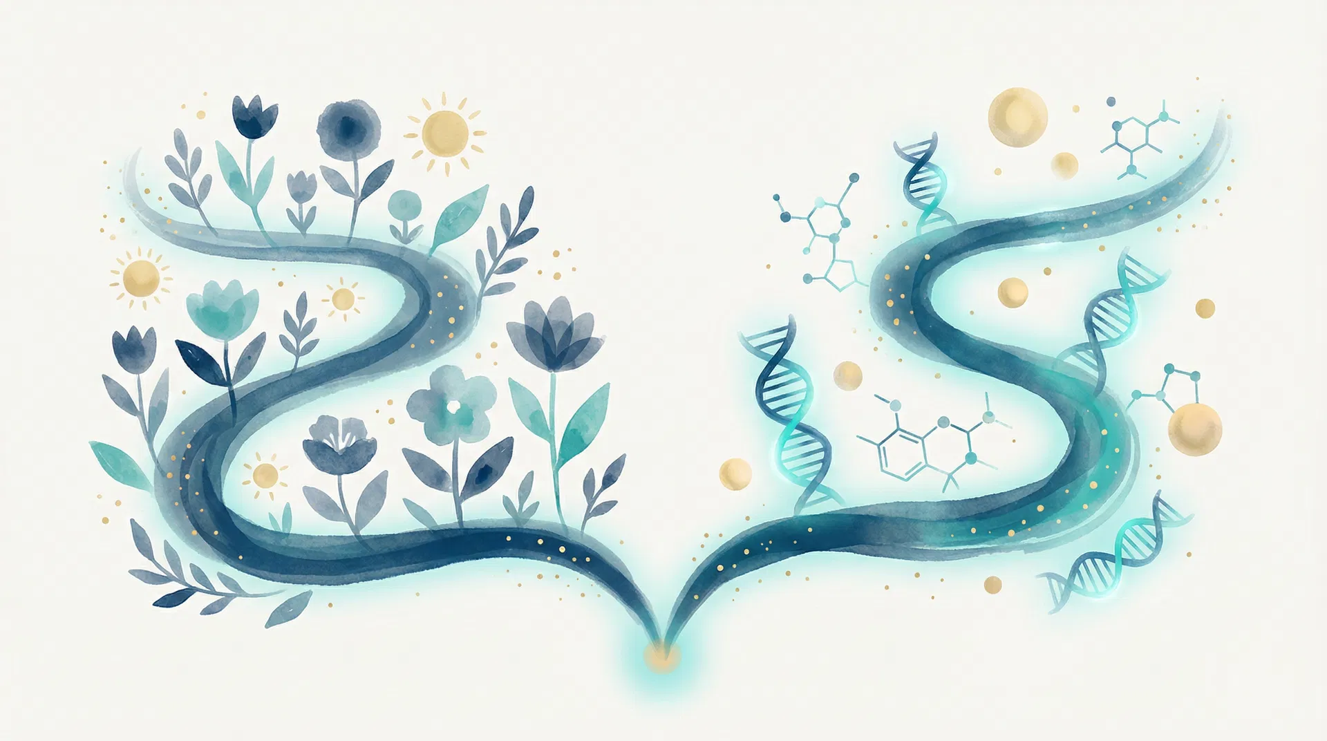 Zwei Wege Illustration