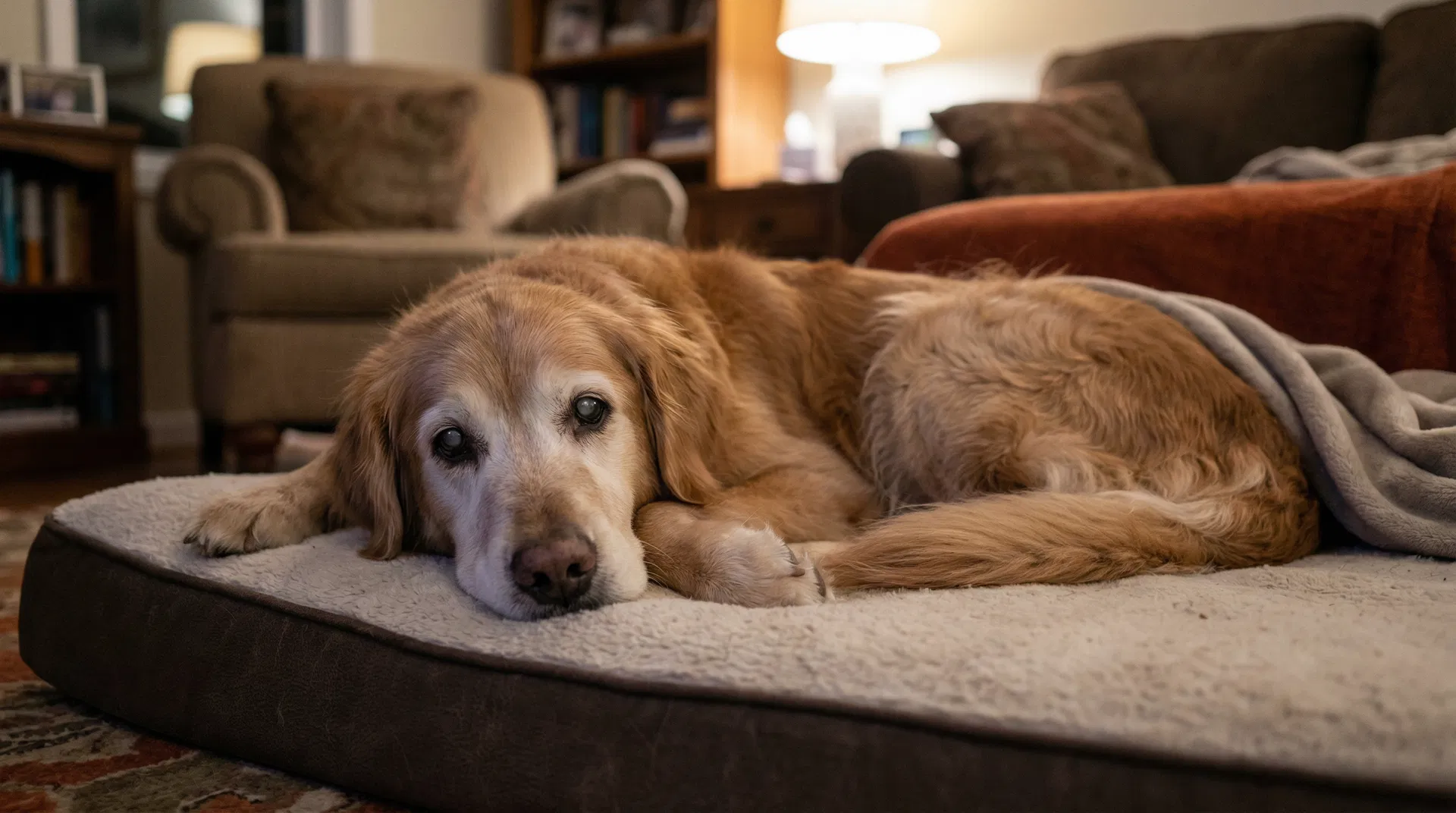 Senior dog experiencing joint discomfort