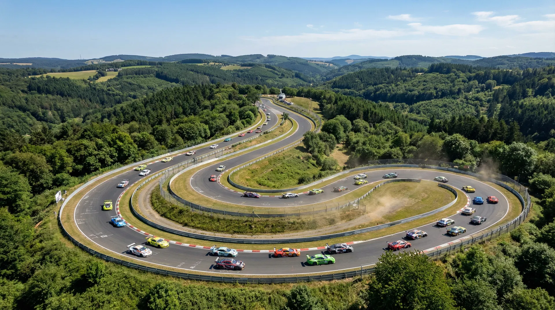 Nurburgring track aerial view
