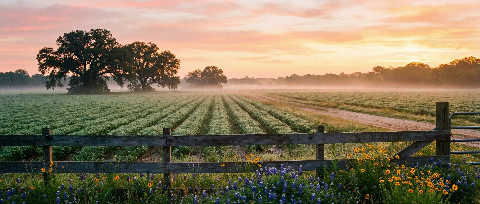Ducan Dynasty farm at sunrise