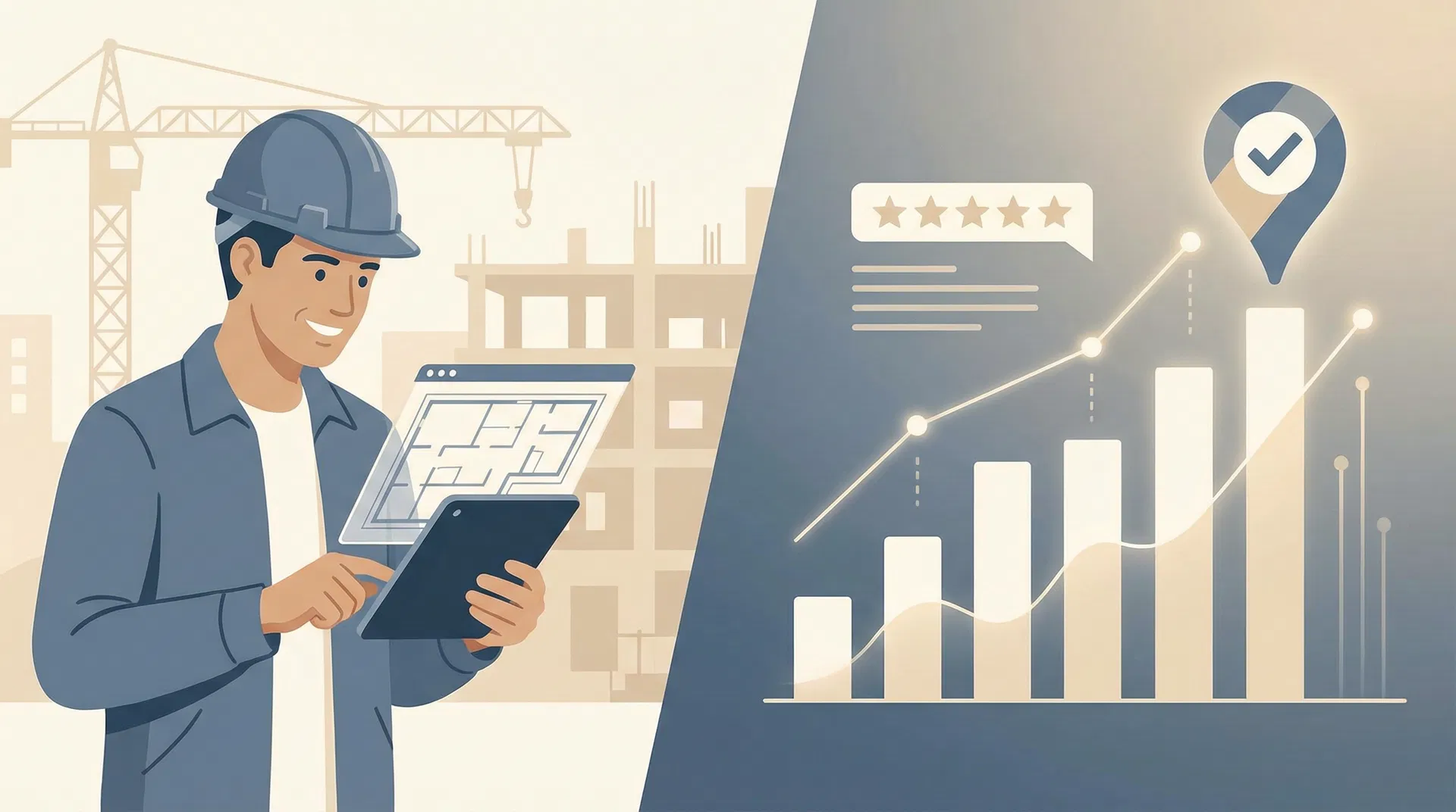 Contractor with digital growth elements