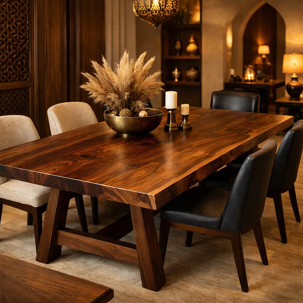 الطاولات الخشبية