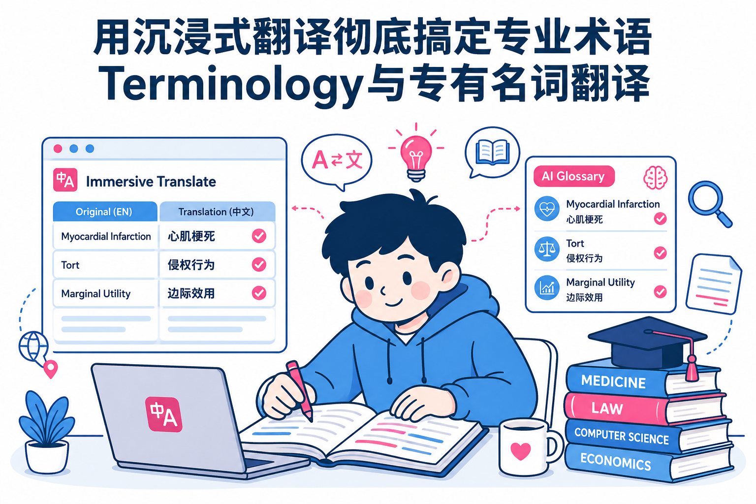 留学生必备：用沉浸式翻译彻底搞定专业术语（Terminology）与专有名词