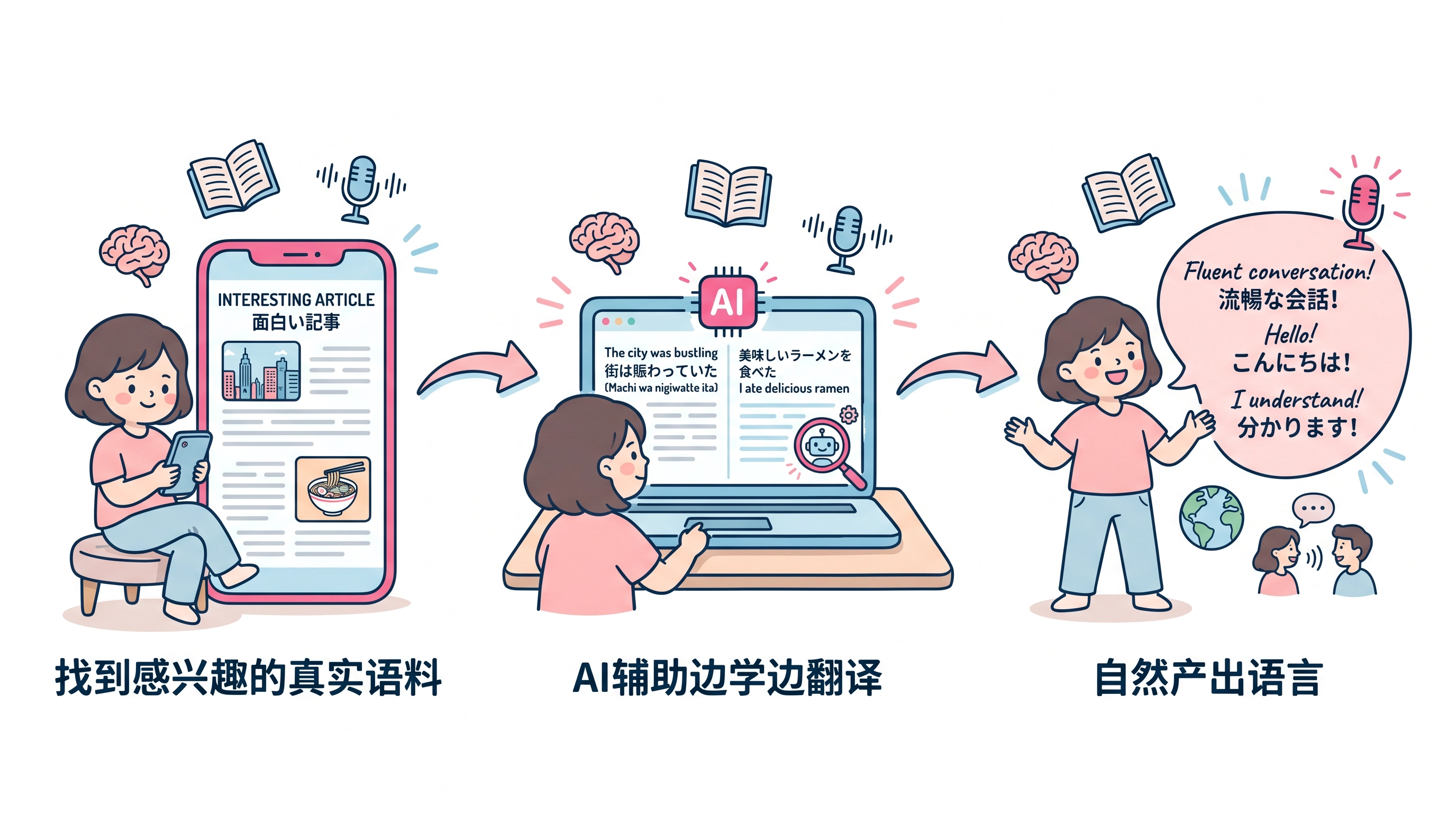 IMT SEO AI语言学习 插图 学习工作流