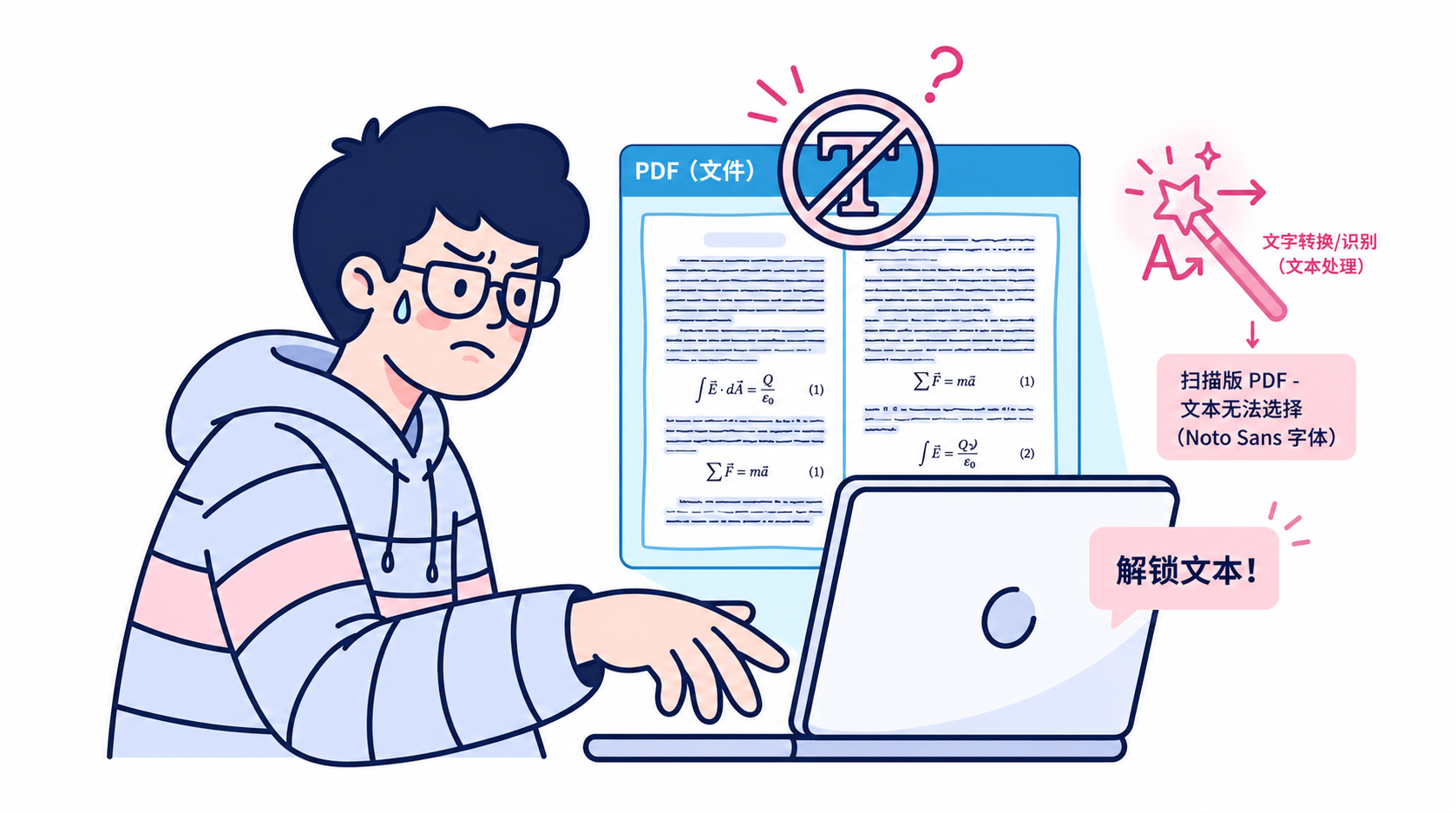 扫描文件不可选